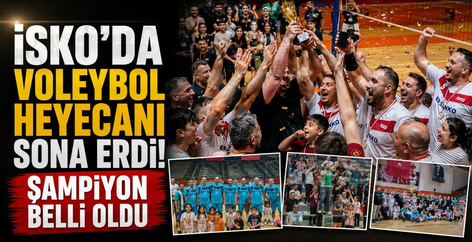 İSKO’da Voleybol Heyecanı Sona Erdi! Şampiyon Belli Oldu