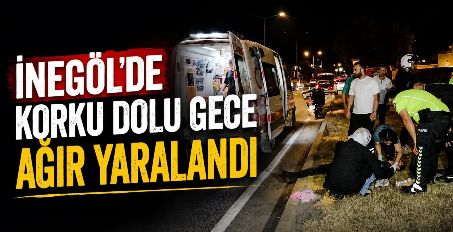 Bursa'da devrilen motosikletin sürücüsü ağır yaralandı