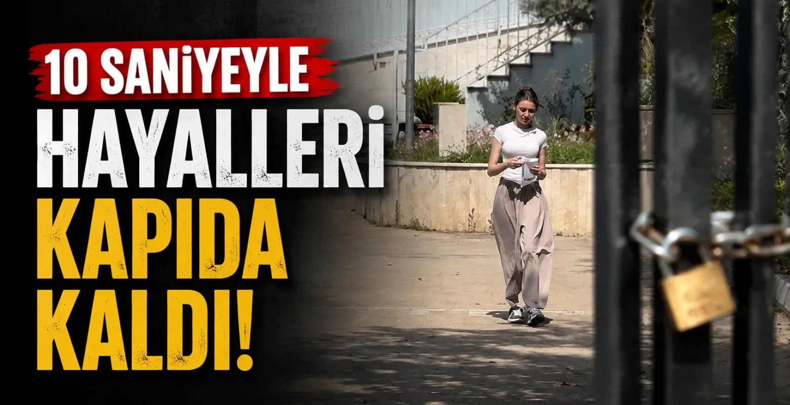 10 saniyeyle hayalleri kapıda kaldı!