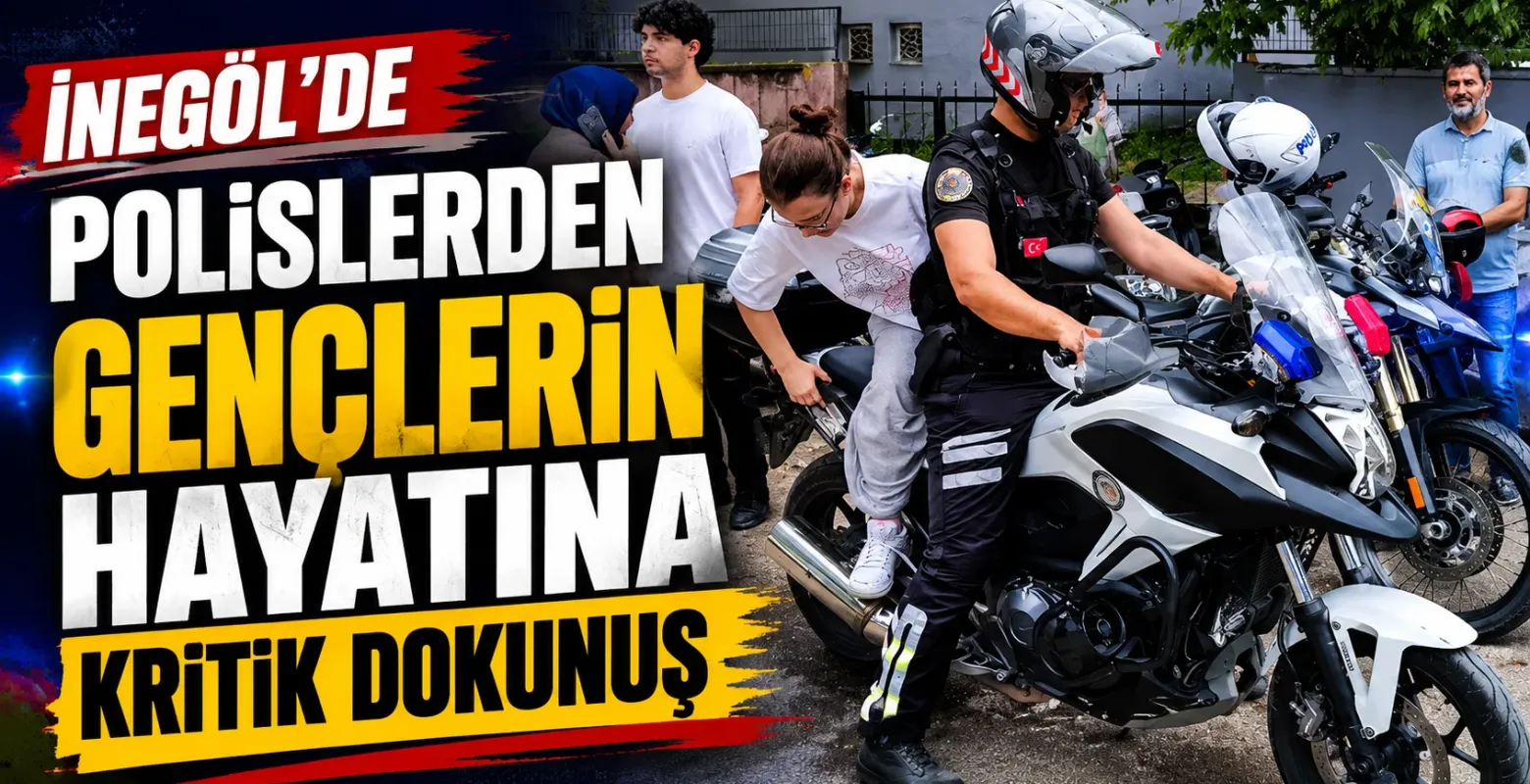 YKS’ye Dakikalar Kala Büyük Panik! İnegöl’de Polis Öğrenciyi Sınava Yetiştirdi