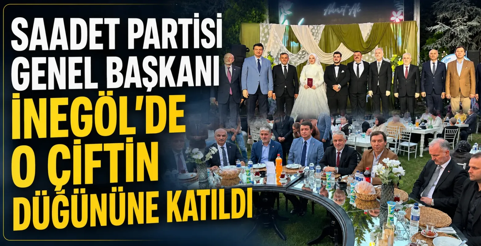 Mahmut Arıkan İnegöl’de Düğüne Katıldı
