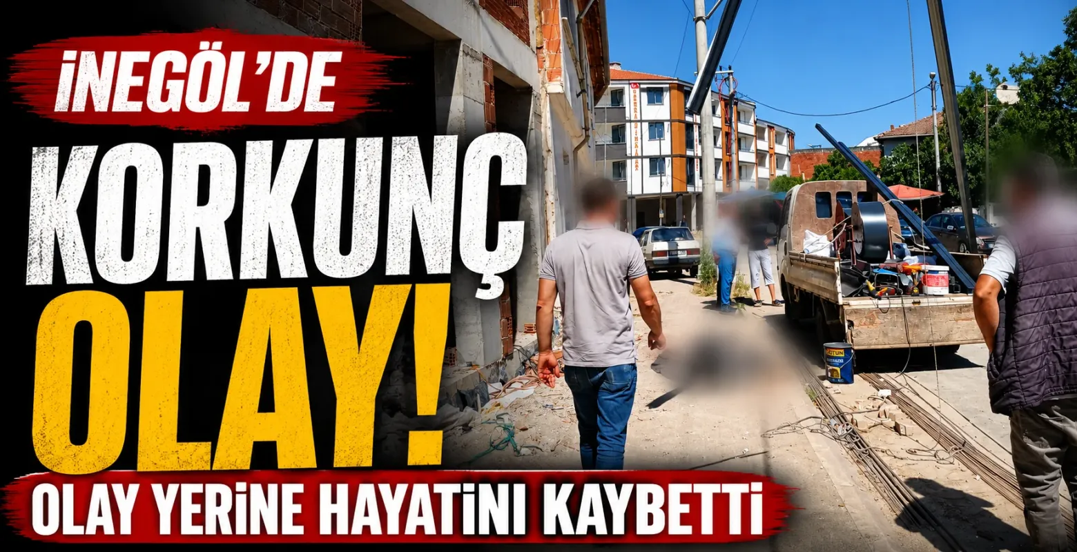 İnegöl’de Korkunç Ölüm: Elektrik Çarpan İşçi Çatıdan Düştü