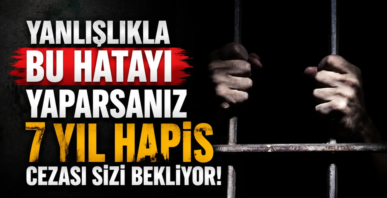 Yanlışlıkla bu hatayı yaparsanız 7 yıl hapis cezası sizi bekliyor!