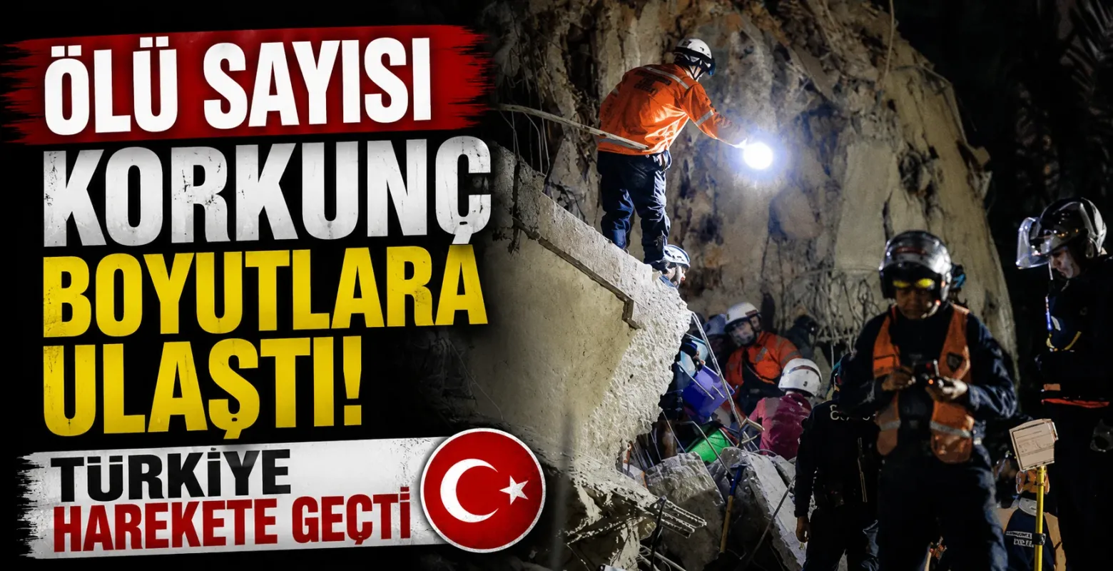 Ölü sayısı korkunç boyutlara ulaştı! Türkiye harekete geçti
