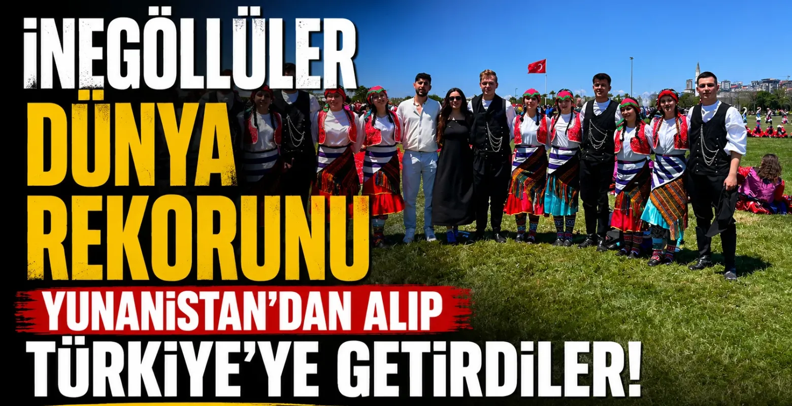 İnegöl'ü Rumeli Temsil Etti! Guinness Rekoru Türkiye'ye Geldi
