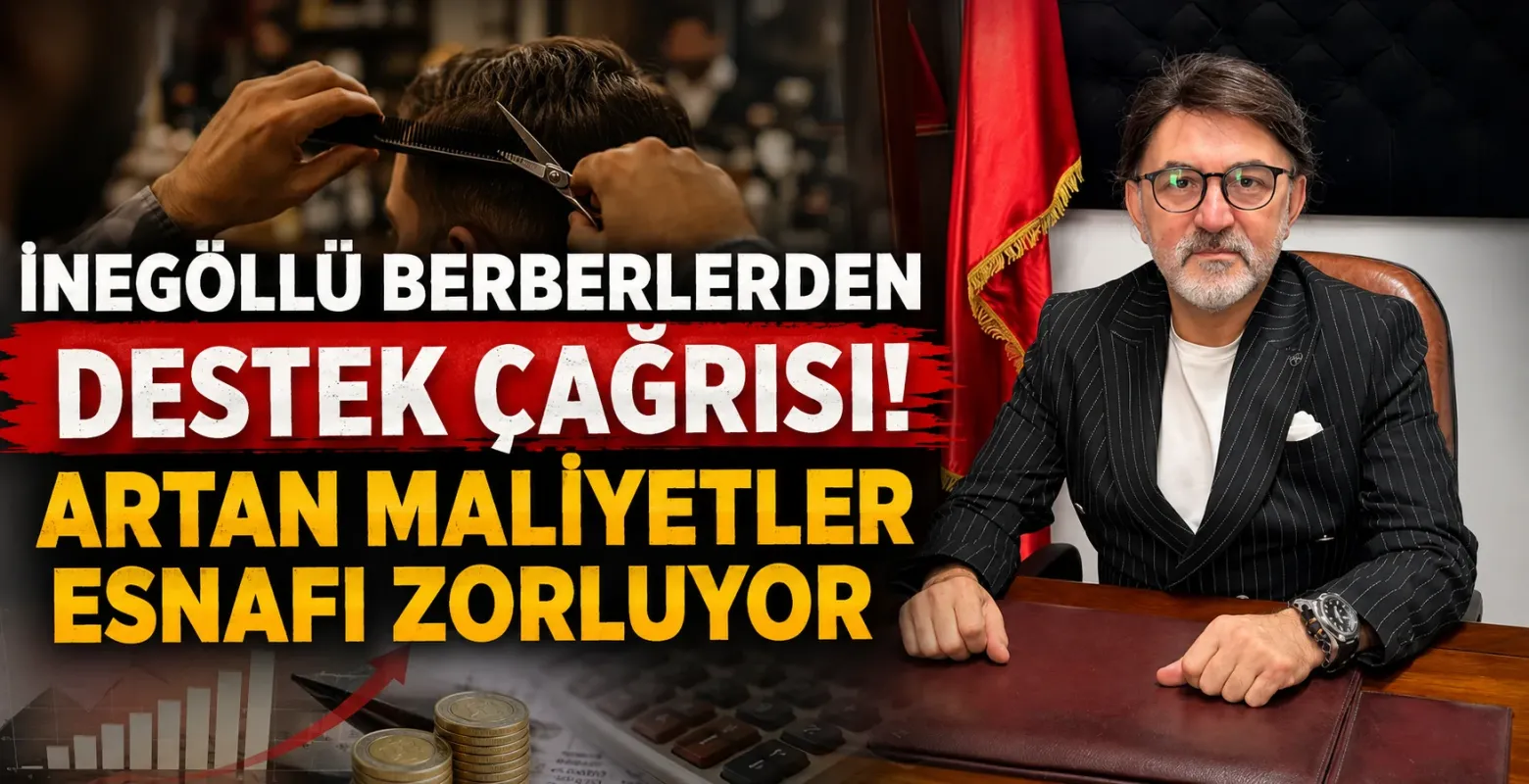 İnegöllü Berberlerden Destek Çağrısı! Artan Maliyetler Esnafı Zorluyor