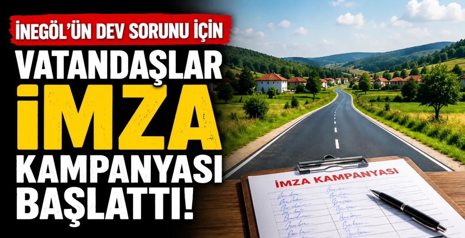 İnegöl'ün dev sorunu için vatandaşlar imza kampanyası başlattı!