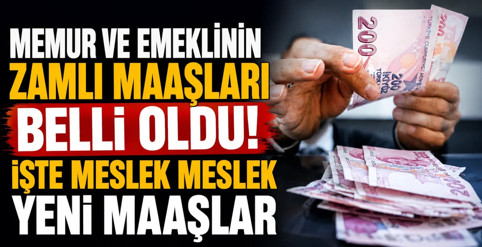 Memur ve Emeklinin Zamlı Maaşları Belli Oldu! İşte Meslek Meslek Yeni Maaşlar
