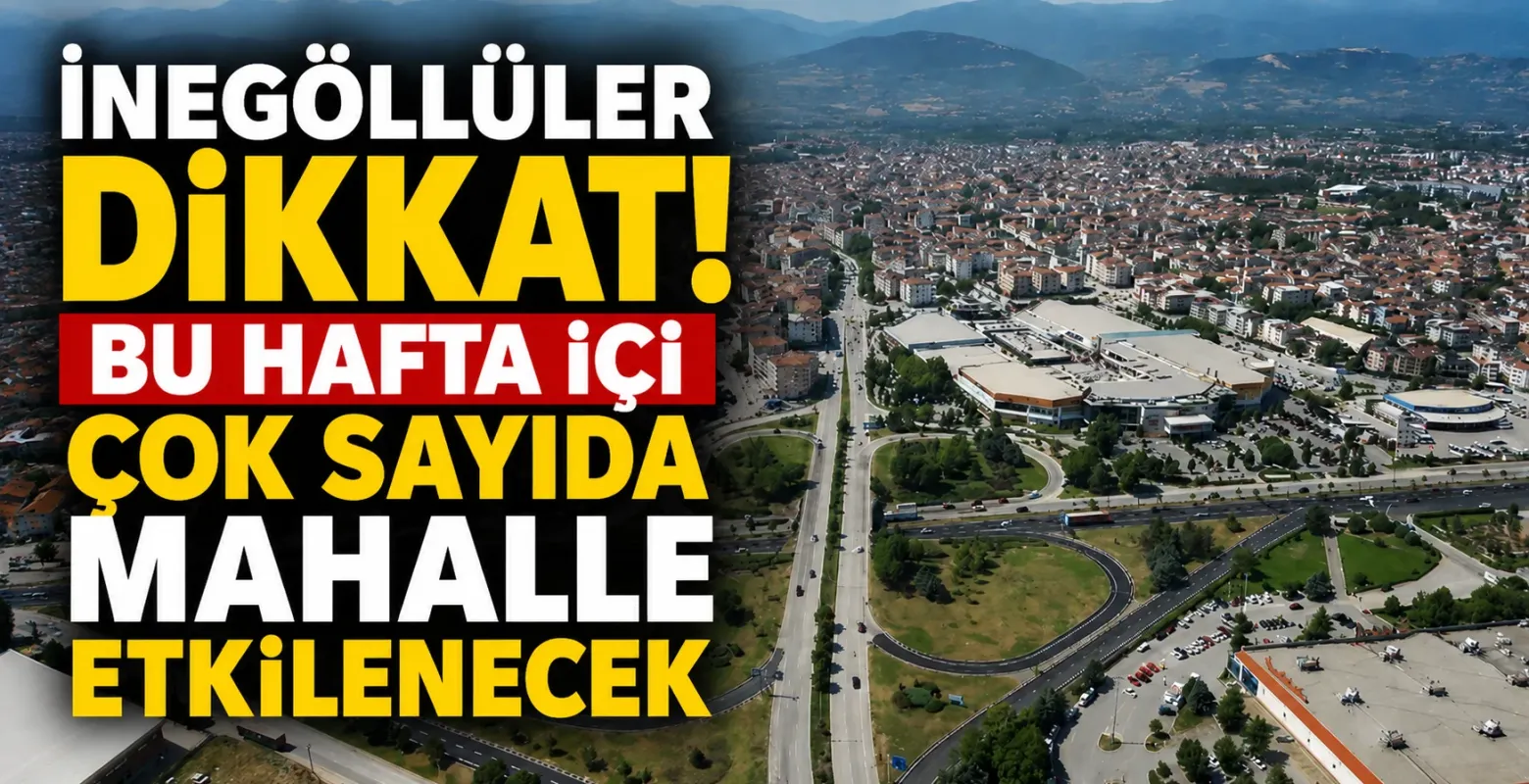İnegöl'de Bu Hafta 6 Mahallede Elektrik Kesintisi! UEDAŞ Tarih ve Saatleri Duyurdu