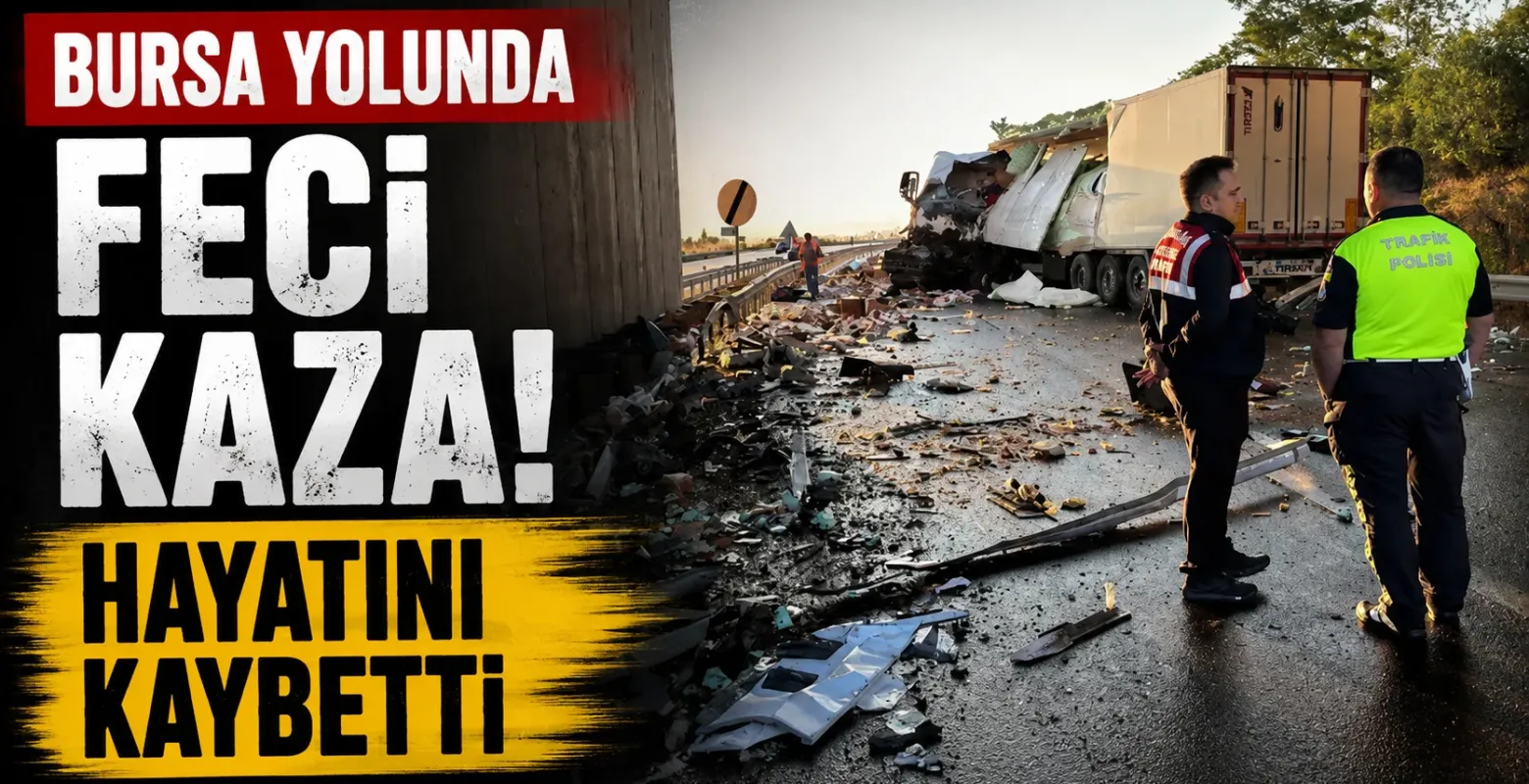 Bursa yolunda feci kaza! Hayatını kaybetti