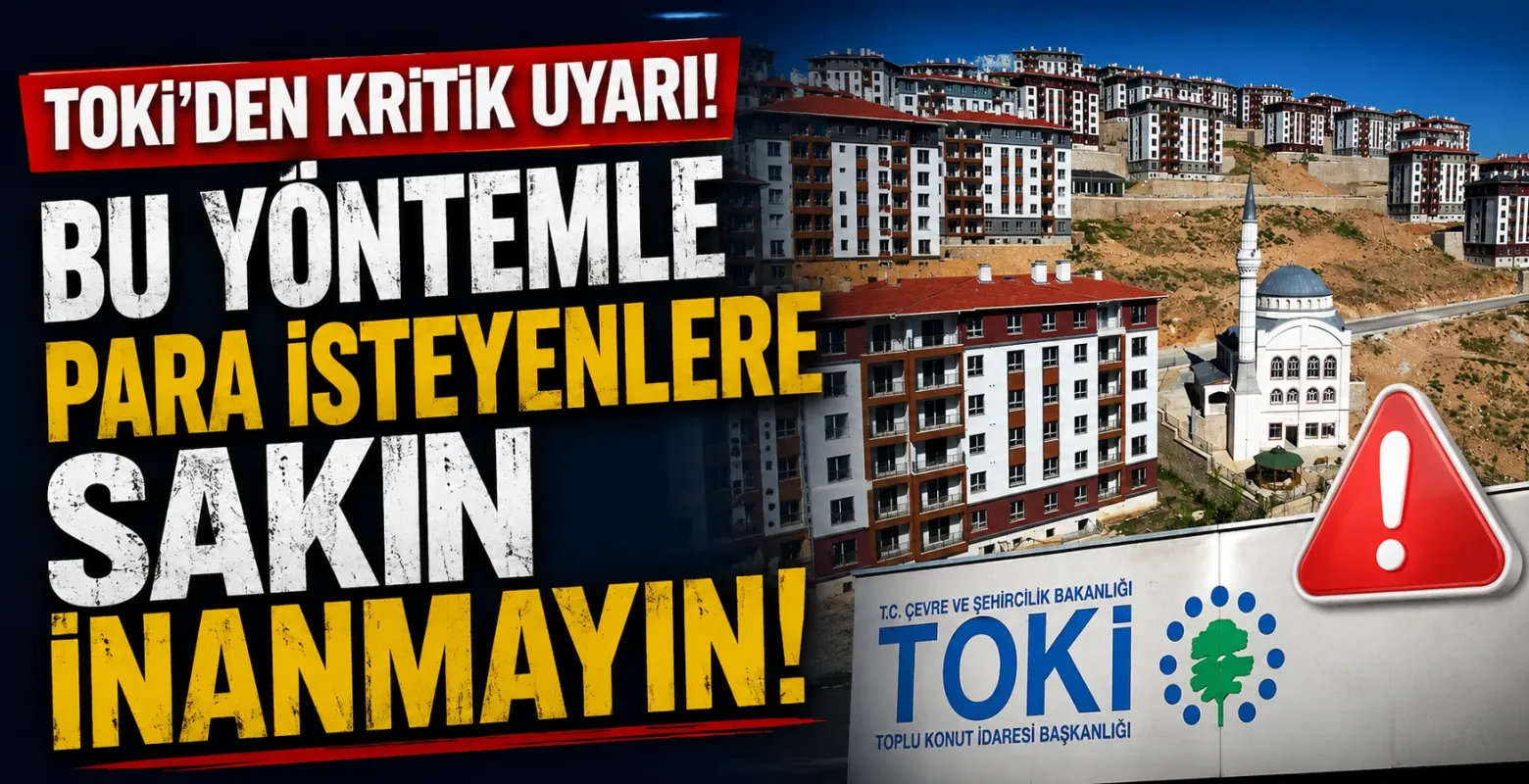 TOKİ'den Kritik Uyarı! Bu Yöntemle Para İsteyenlere Sakın İnanmayın