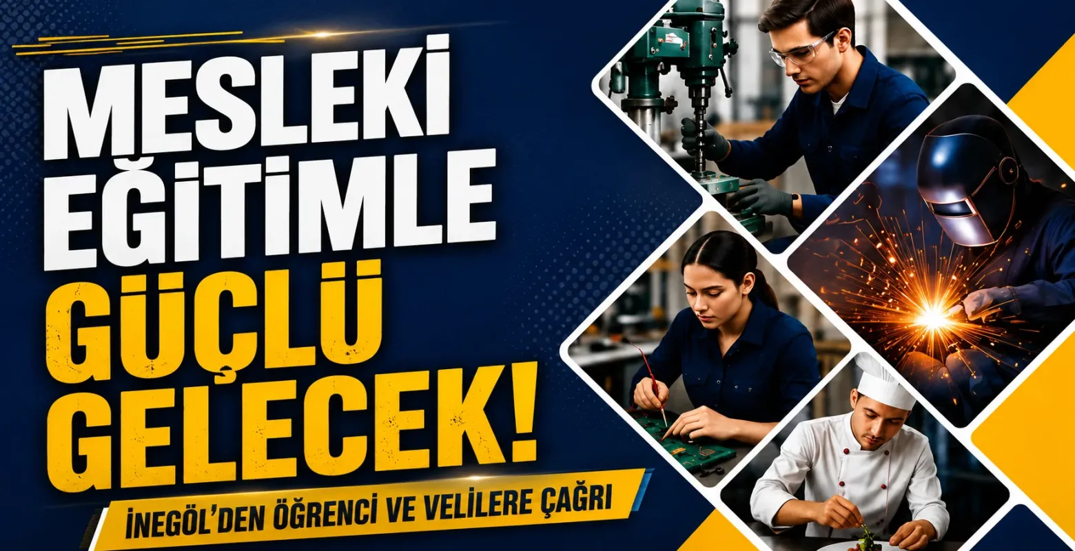 Mesleki Eğitimle Güçlü Gelecek! İnegöl'den Öğrenci ve Velilere Çağrı