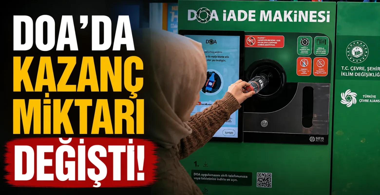 DOA'da kazanç miktarı değişti