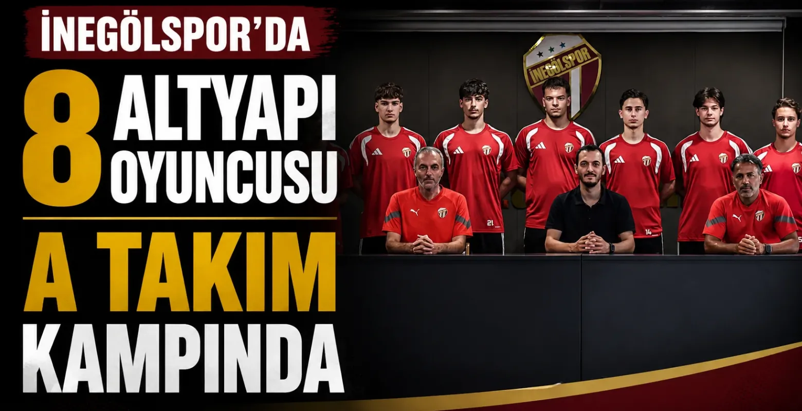 İnegölspor'da 8 Altyapı Oyuncusu A Takım Kampında