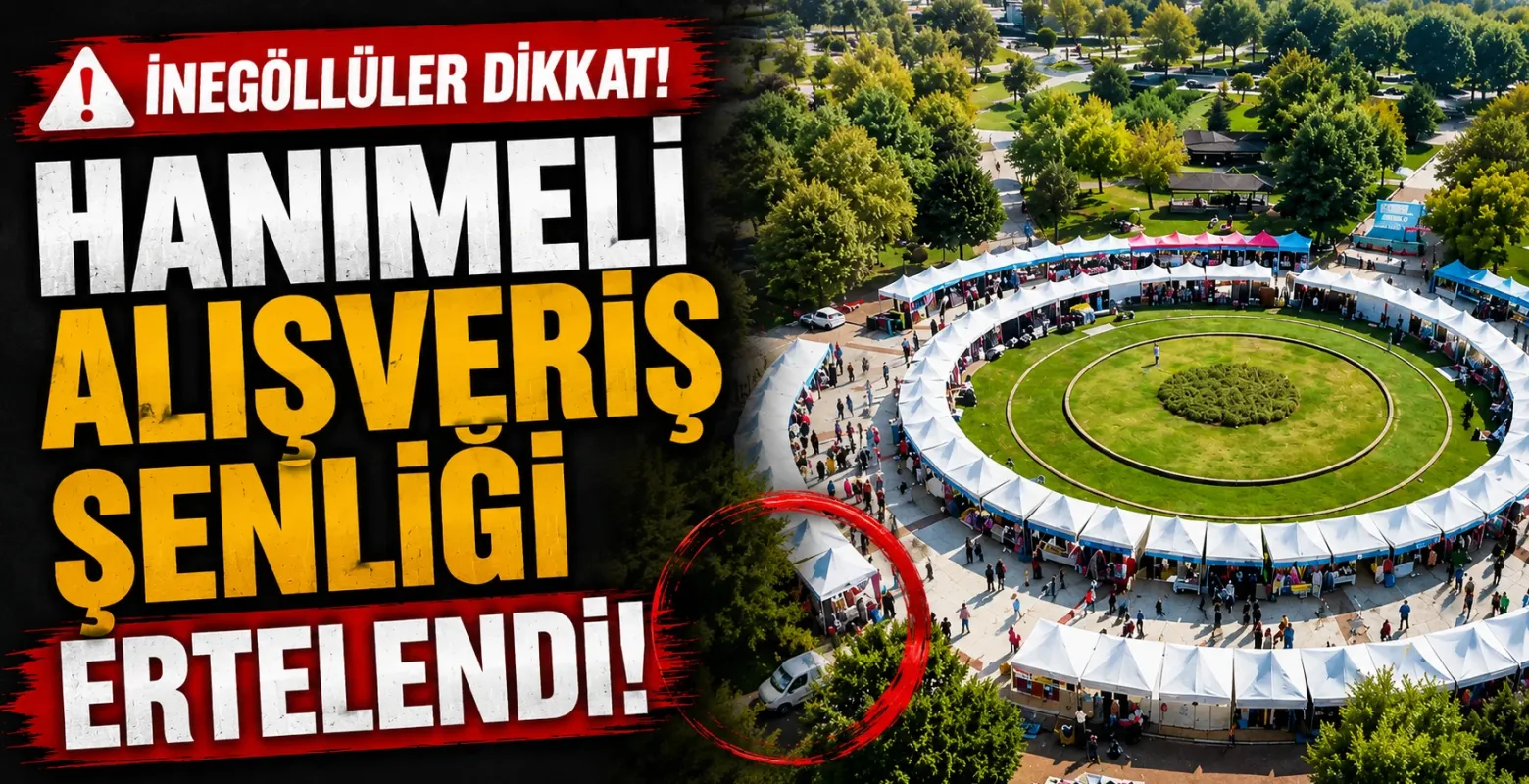 İnegöl'de Hanımeli Alışveriş Şenliği Ertelendi! Yeni Tarih Açıklandı