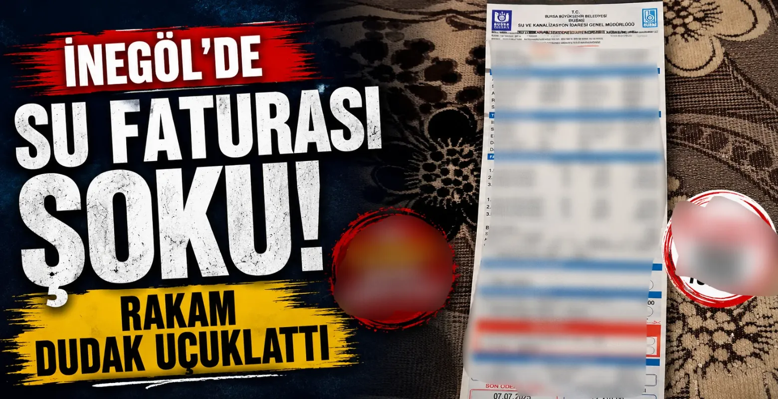 İnegöl'de Su Faturası Şoku! Rakam Dudak Uçuklattı