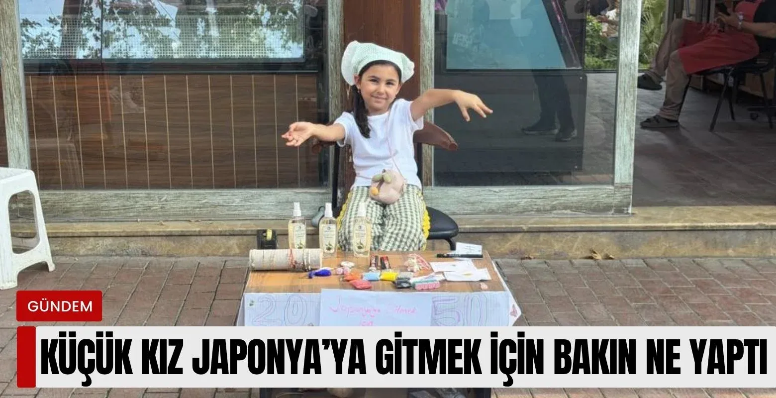 Küçük kız Japonya'ya gitmek için bakın ne yaptı