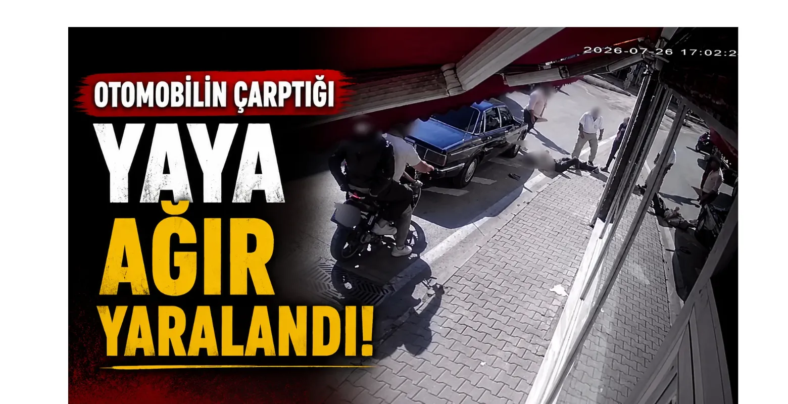 Otomobilin çarptığı yaya ağır yaralandı!