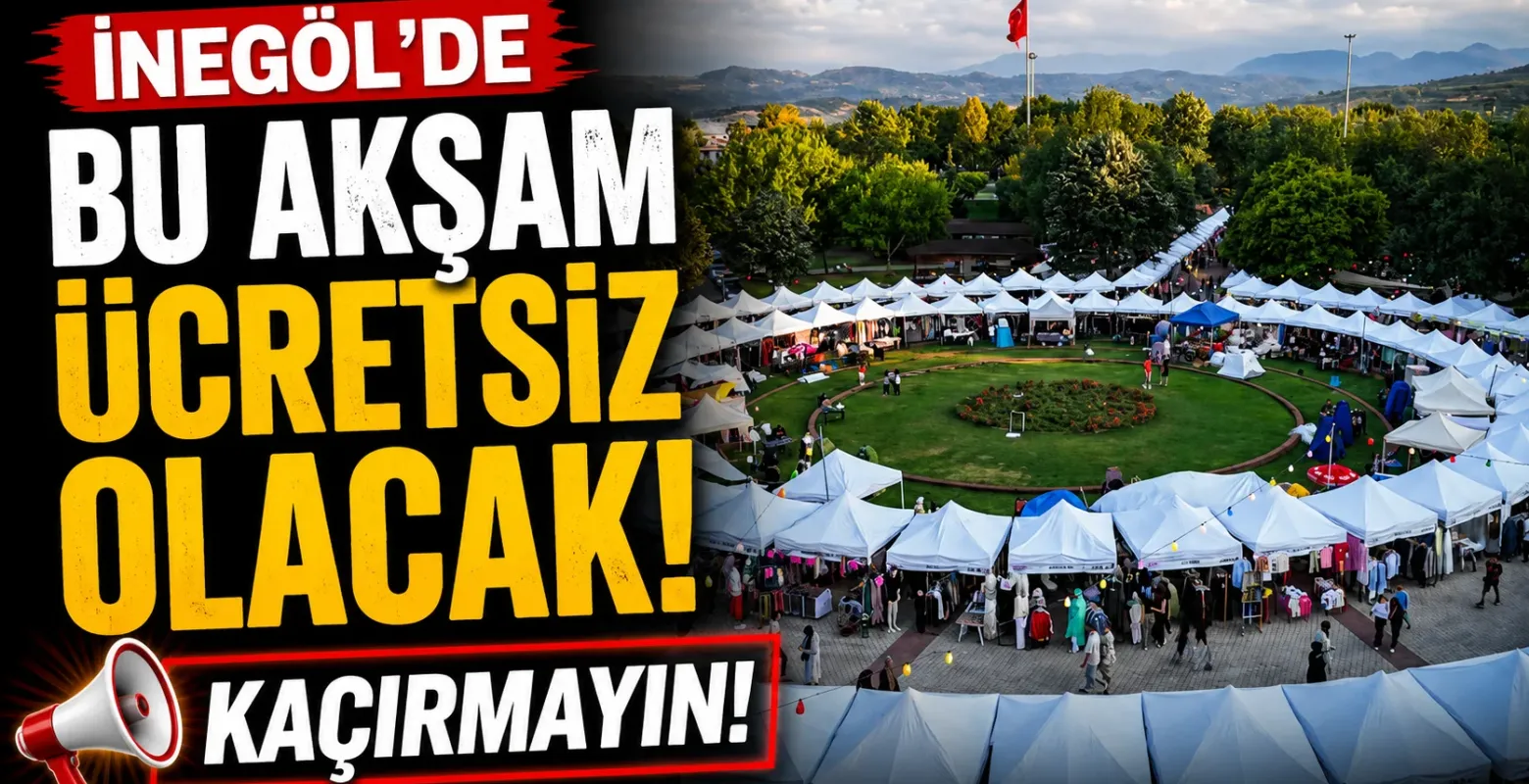 İnegöl'de Bu Akşam Müzik Dolu Gece! Tevfik Bölükbaş Sahne Alacak