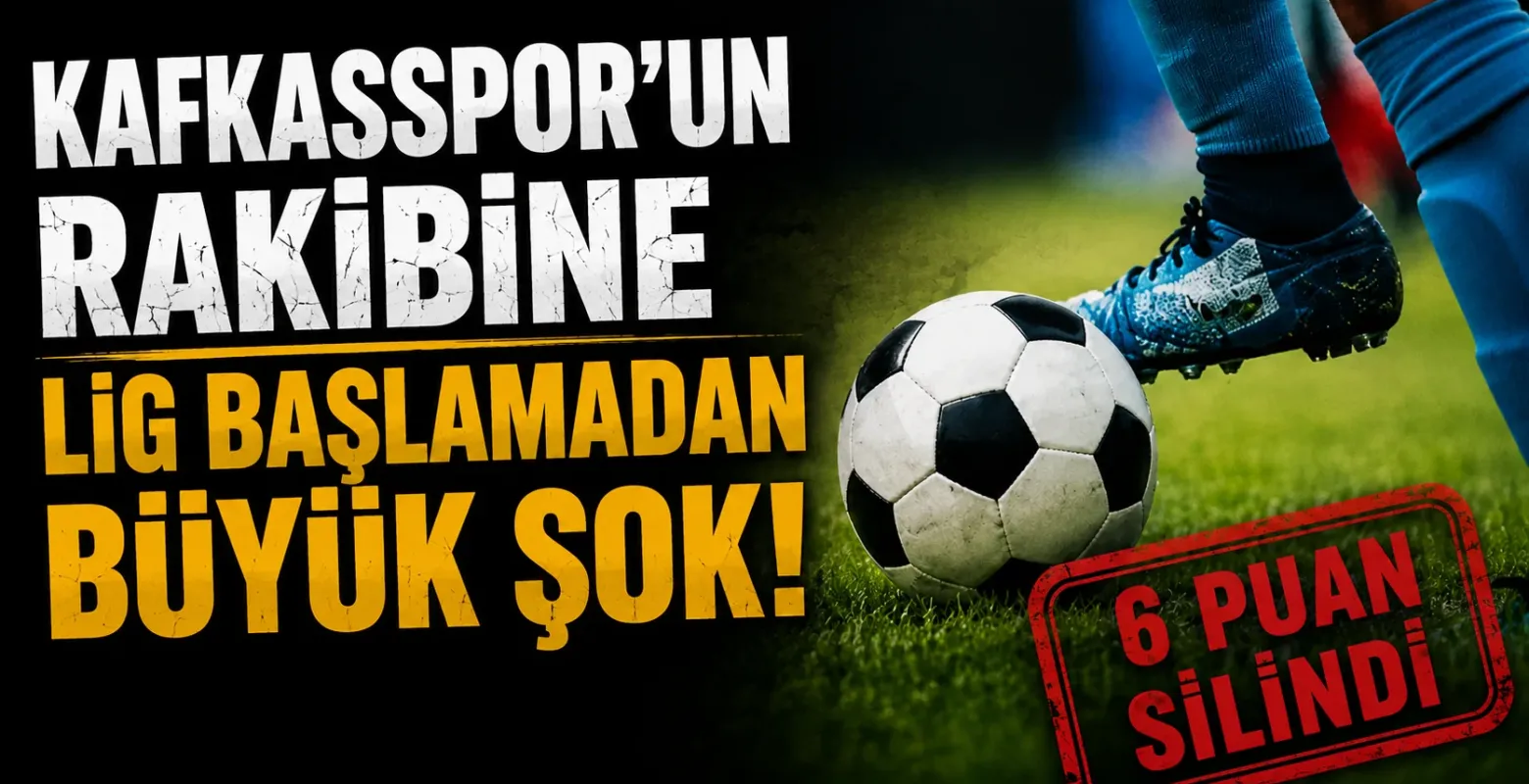 Kafkasspor'un Rakibi Hatayspor'a Lig Başlamadan Büyük Şok! 6 Puanı Silindi