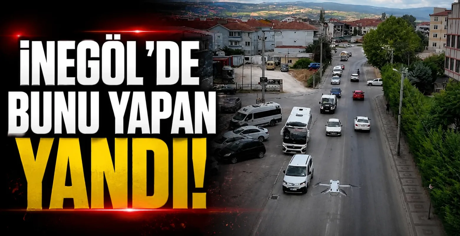 İnegöl'de Drone Kamerasına Yakalanan Yandı! Çöp Atanlara Ceza
