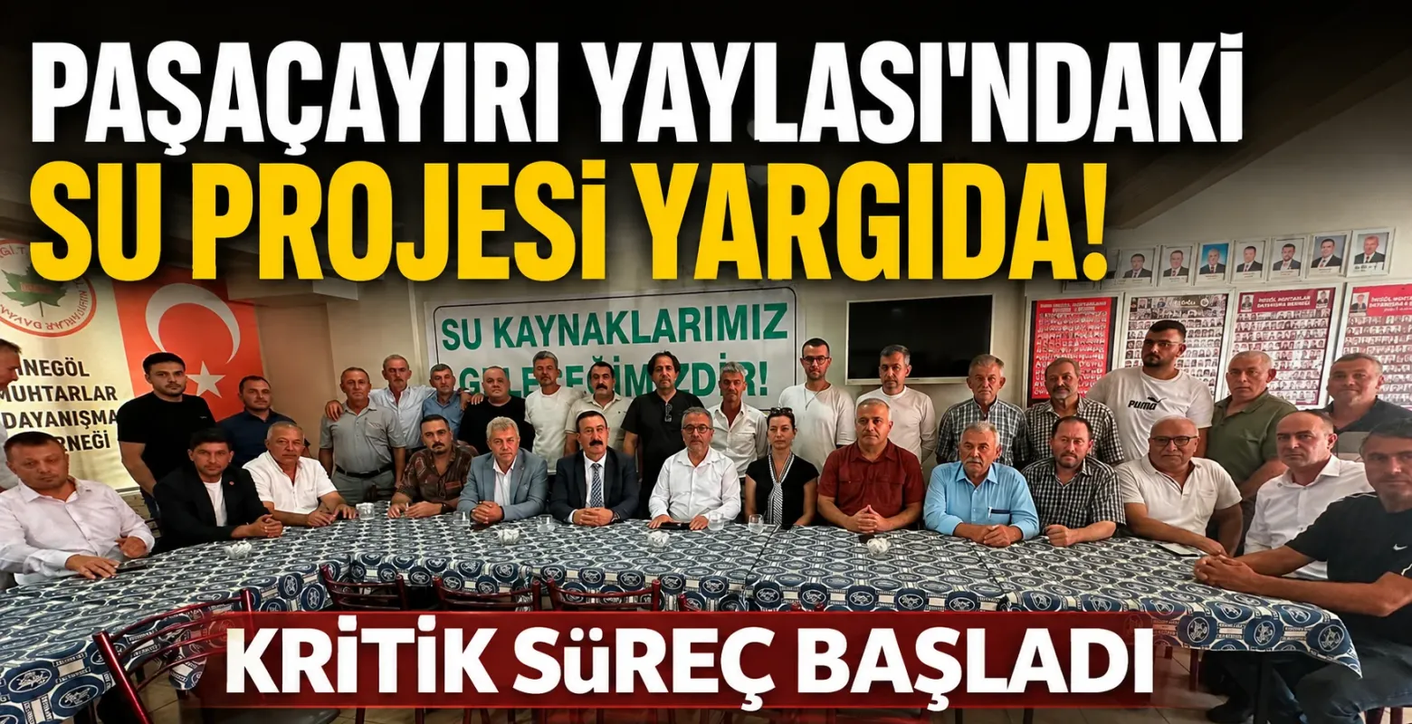 Paşaçayırı Yaylası'ndaki Su Projesi Yargıda! İnegöl'de Dava Süreci Başladı