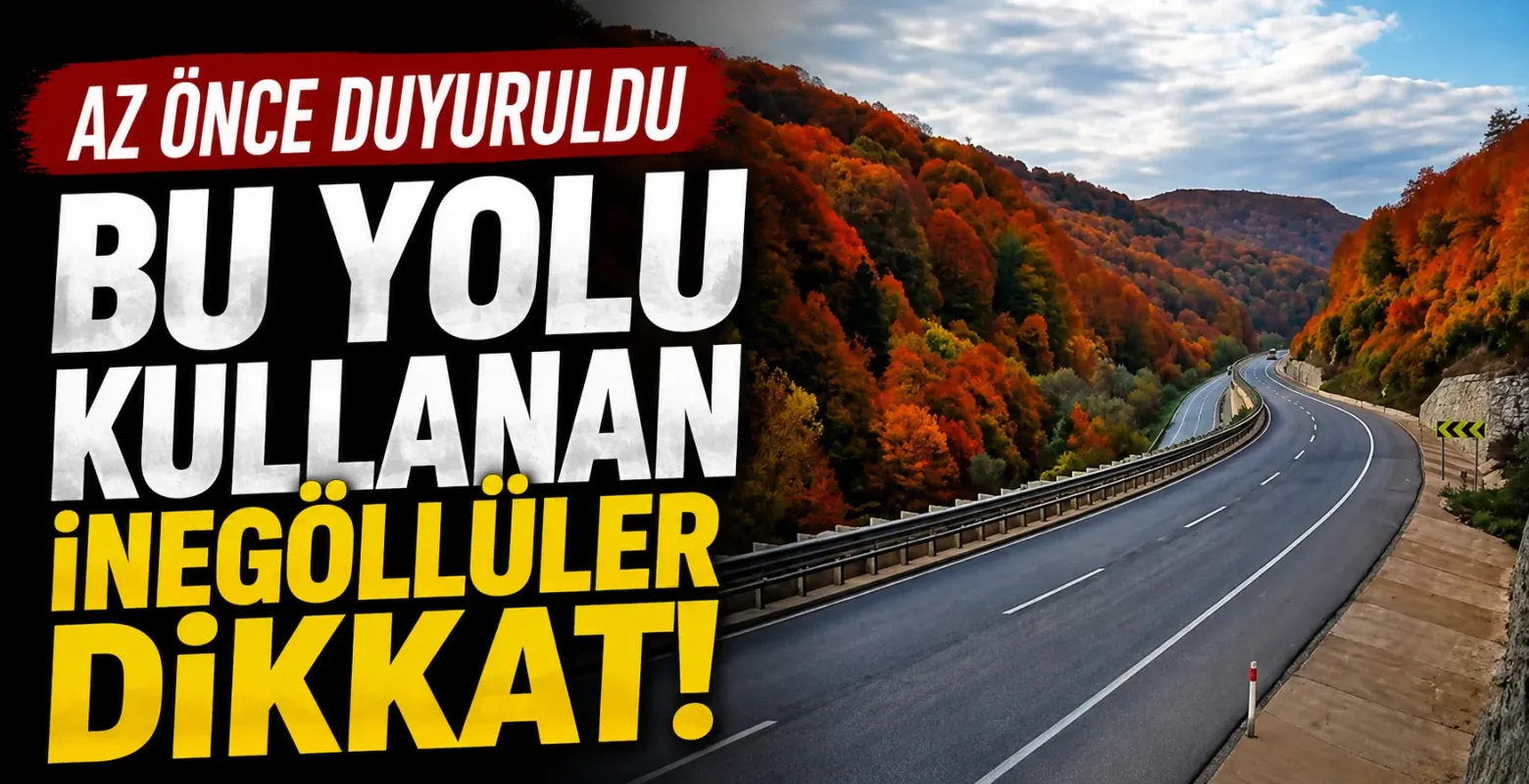 Bursa-İnegöl-Bozüyük yolunda çalışma