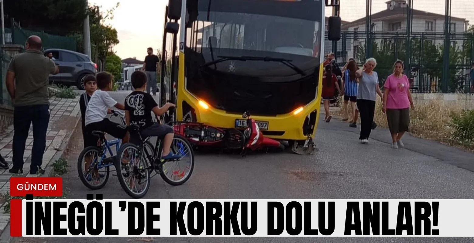 İnegöl'de korku dolu anlar!