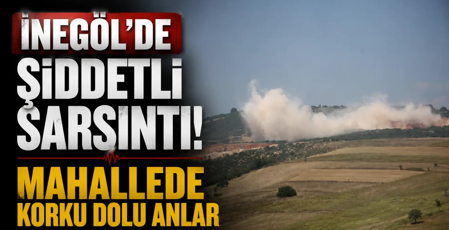 İnegöl’de Şiddetli Sarsıntı! Mahallede korku dolu anlar