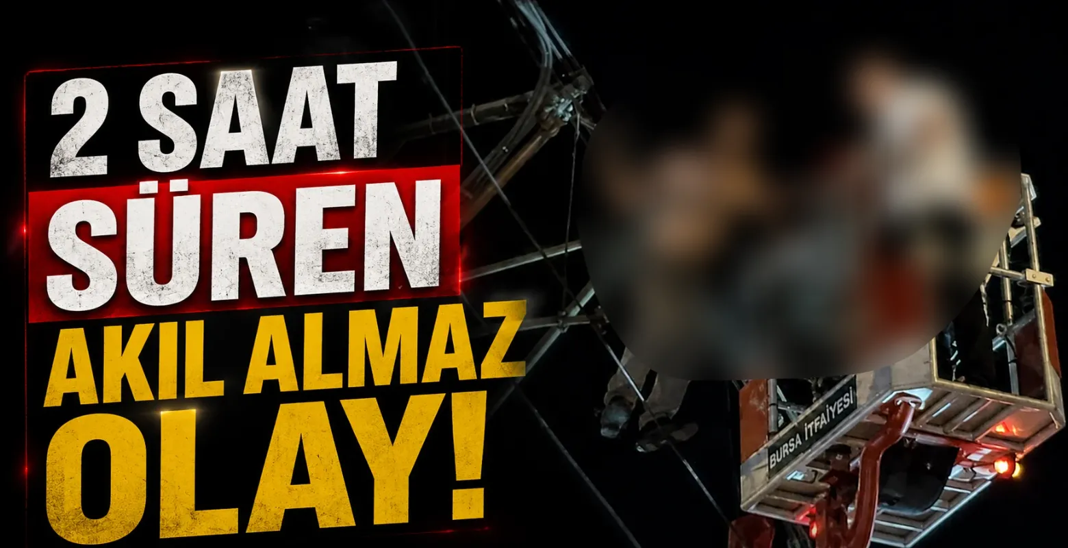 2 saat süren akıl almaz olay! Metro direğindeki şahıs ulaşımı felç etti