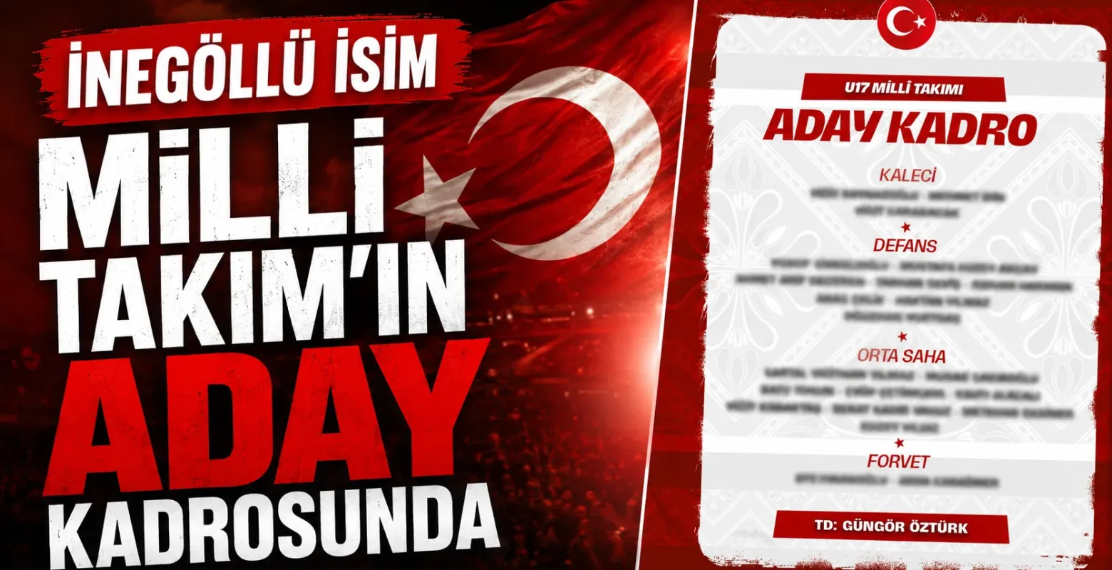 İnegöllü isim Milli Takım'ın aday kadrosunda