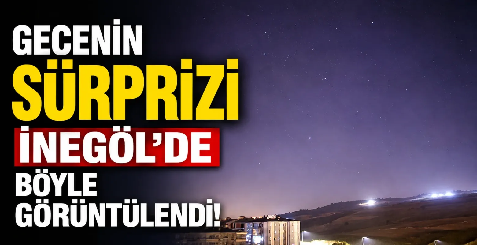 Gecenin sürprizi İnegöl'de böyle görüntülendi!