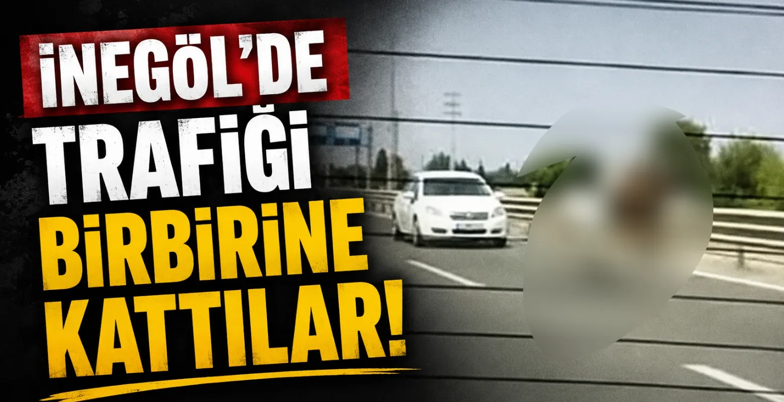İnegöl'de trafiği birbirine kattılar!