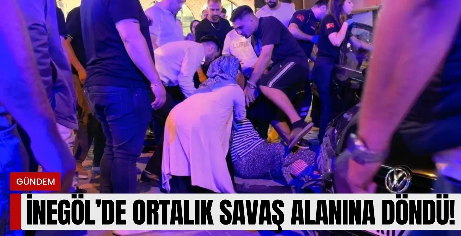 İnegöl'de ortalık savaş alanına döndü!
