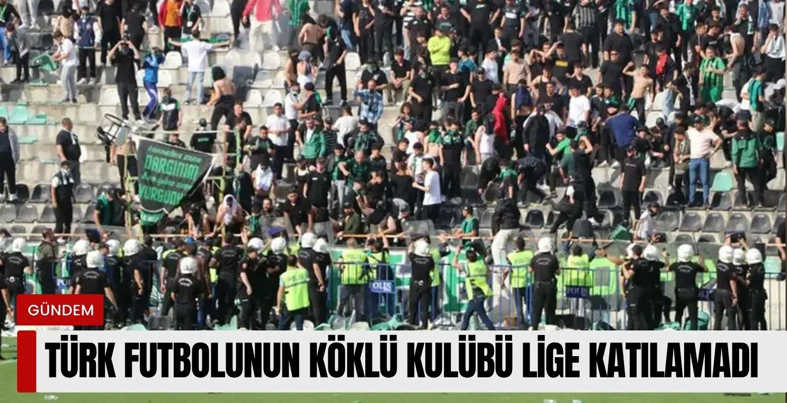 Türk futbolunun köklü kulübü lige katılamadı!