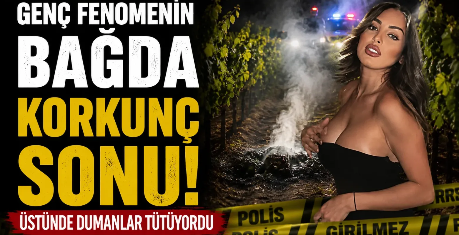 Genç fenomenin bağda korkunç sonu! Üstünde dumanlar tütüyordu