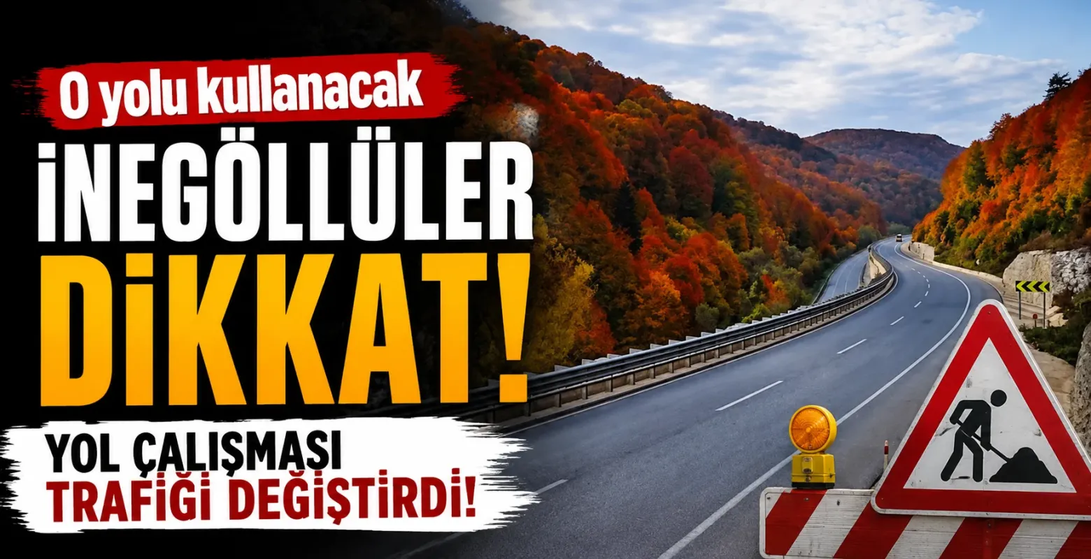 Bursa İnegöl-Bilecik yol çalışması: Trafik akışı iki yönlü değişti