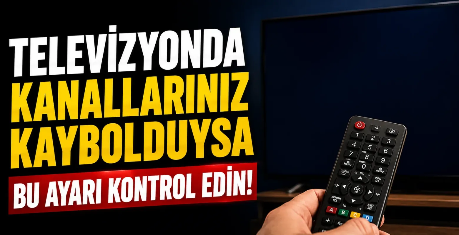 Televizyonda kanallarınız kaybolduysa bu ayarı kontrol edin!