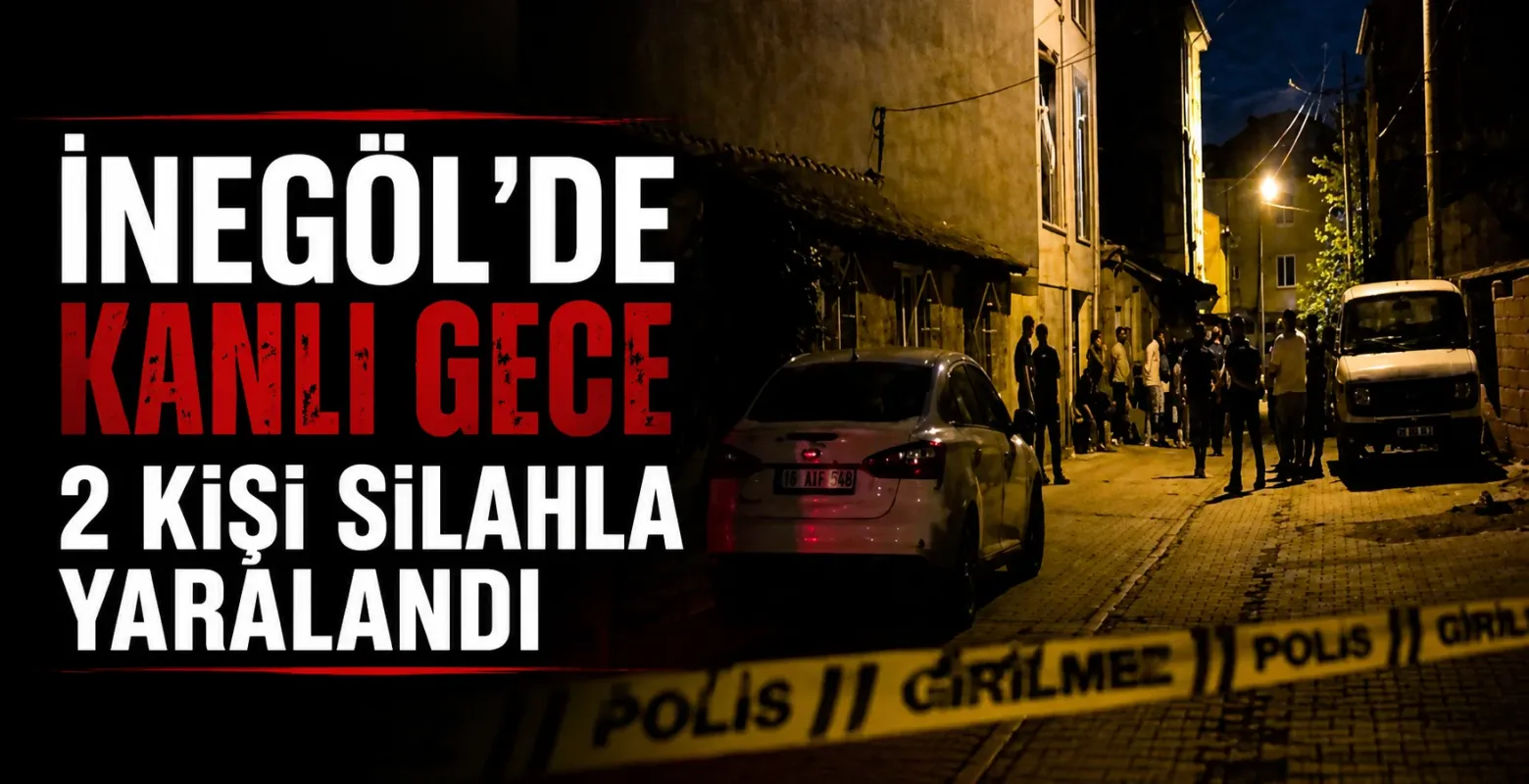İnegöl Ertuğrul Gazi Mahallesi'nde silahlı kavga: 1'i çocuk 2 yaralı