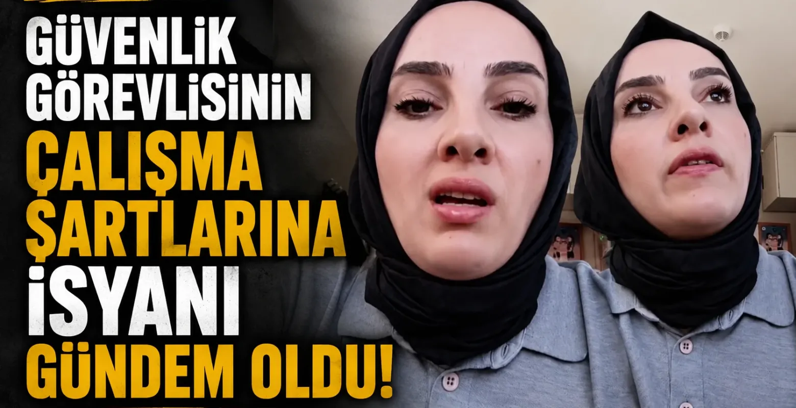 Güvenlik görevlisinin çalışma şartlarına isyanı gündem oldu!
