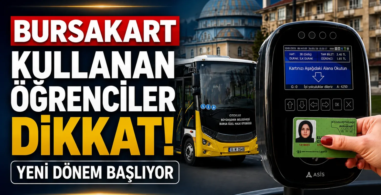 BursaKart Kullanan Öğrenciler Dikkat! Yeni Dönem Başlıyor