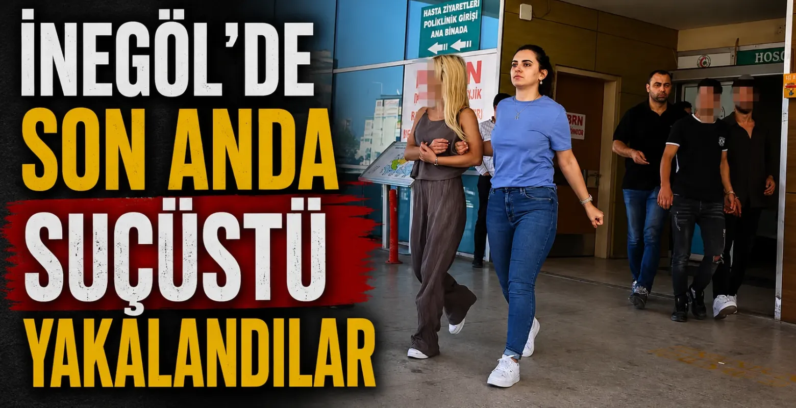 İnegöl'de son anda suçüstü yakalandılar