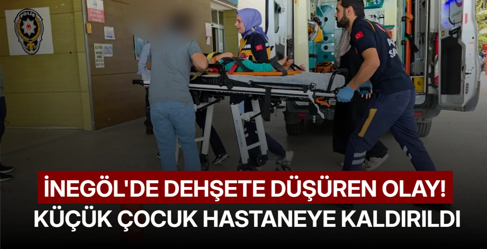İnegöl'de dehşete düşüren olay! Küçük çocuk hastanelik oldu