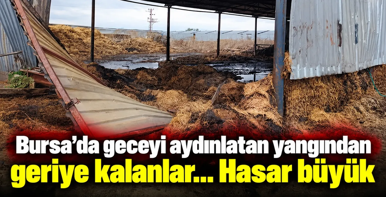 Bursa’da geceyi aydınlatan yangından geriye kalanlar... Hasar büyük