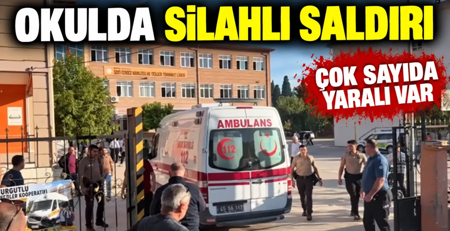 Manisa’da lise önünde silahlı saldırı! Öğrenciler yaralandı