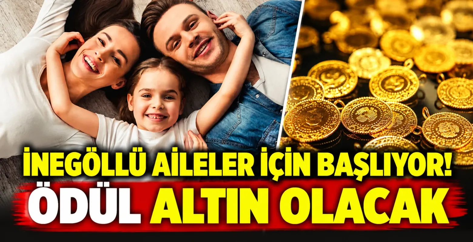 İnegöllü aileler için başlıyor! Ödül altın olacak