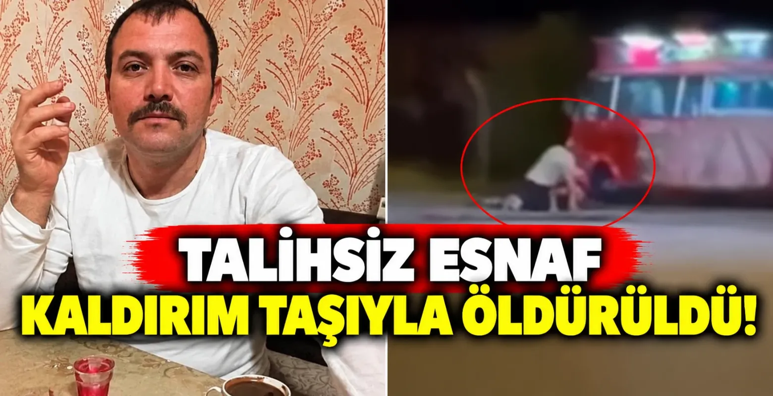 Talihsiz esnaf kaldırım taşıyla öldürüldü!