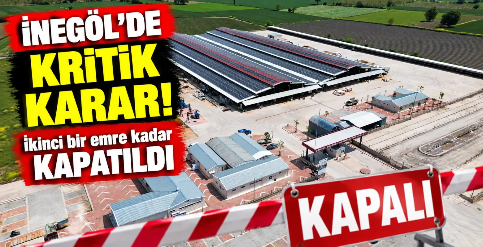 İnegöl’de kritik karar! İkinci bir emre kadar kapatıldı