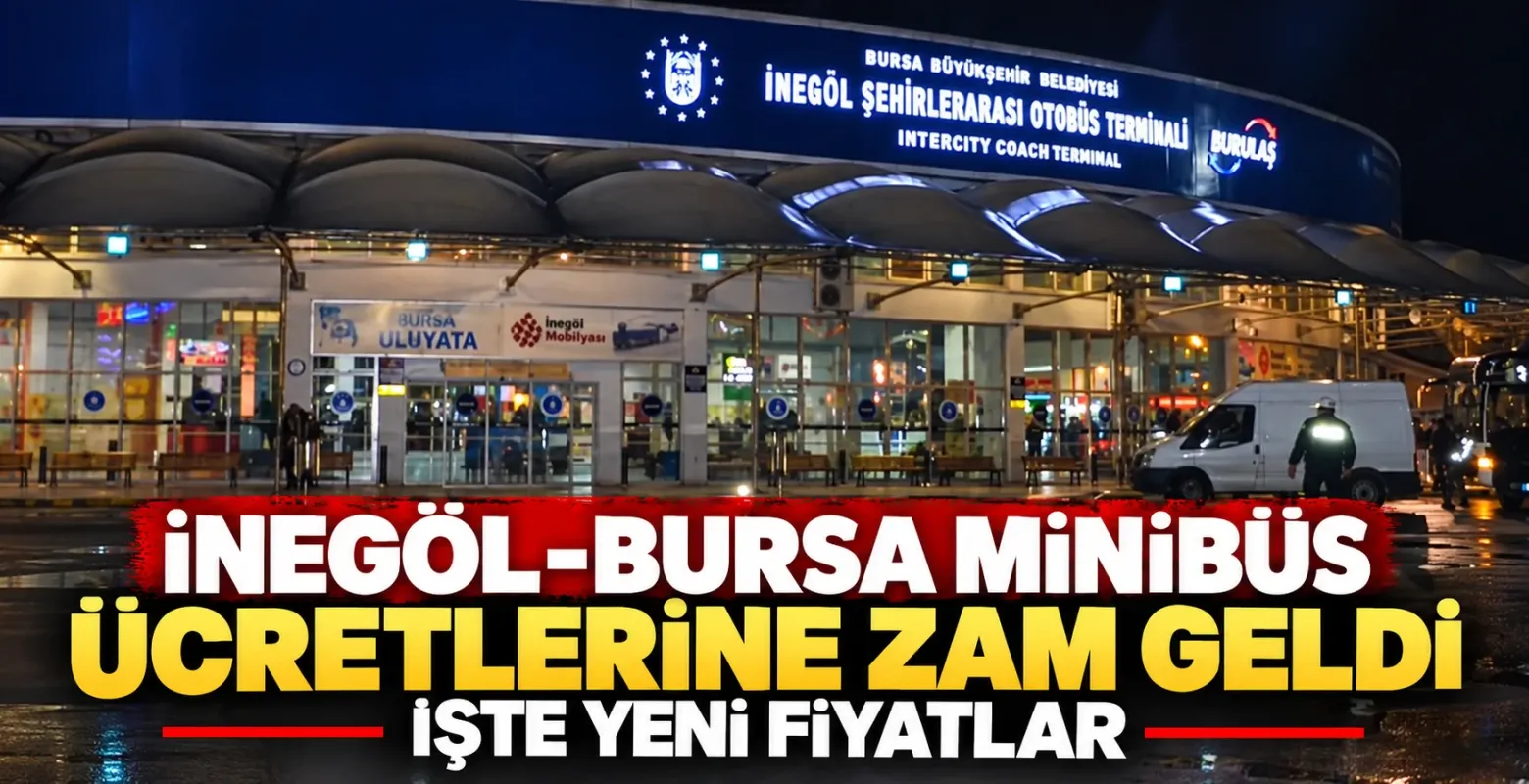 İnegöl-Bursa Minibüs Ücretlerine Zam Geldi