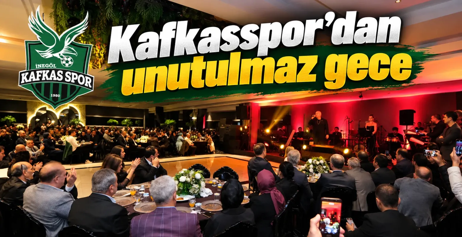 Kafkasspor’un birlik gecesinde Cengiz Kurtoğlu konseri